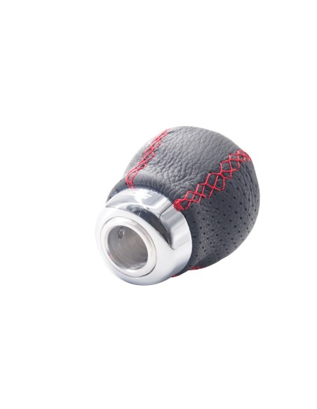 Pomello cambio universale Simoni Racing Set cuciture rosse innesto a siring