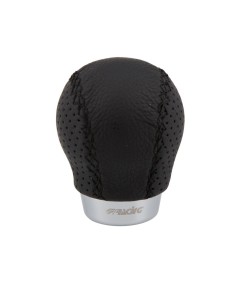 Pomello cambio universale Simoni Racing Set pelle nera innesto a siringa