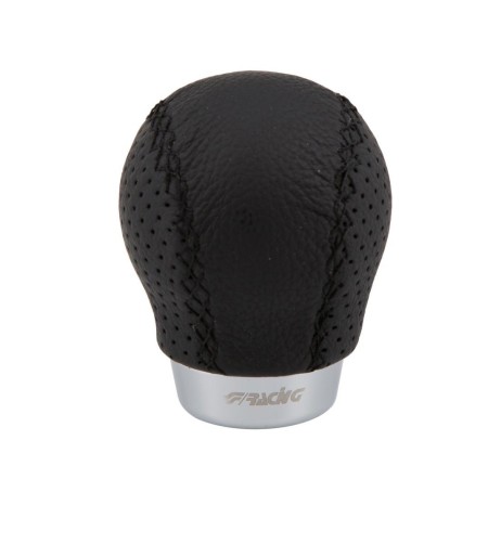 Pomello cambio universale Simoni Racing Set pelle nera innesto a siringa