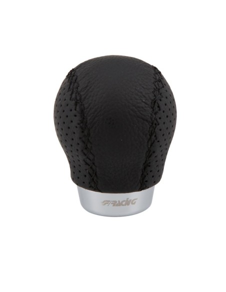 Pomello cambio universale Simoni Racing Set pelle nera innesto a siringa