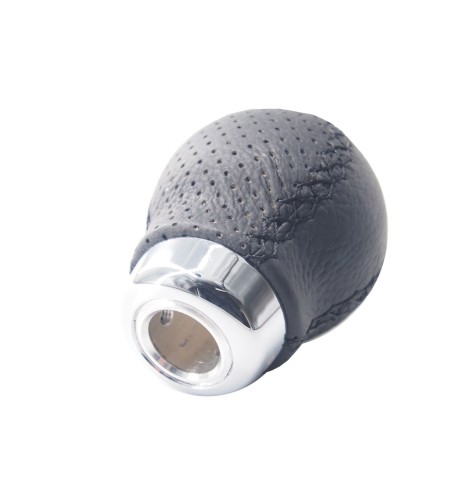 Pomello cambio universale Simoni Racing Set pelle nera innesto a siringa