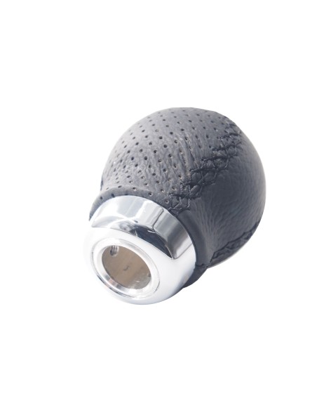 Pomello cambio universale Simoni Racing Set pelle nera innesto a siringa