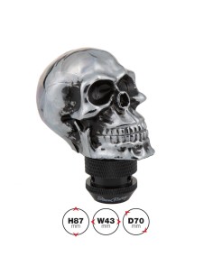 Pomello cambio universale Simoni Racing Skeletor cromato teschio con occhi 