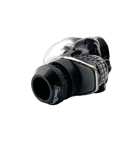 Pomello cambio universale Simoni Racing Skeletor cromato teschio con occhi