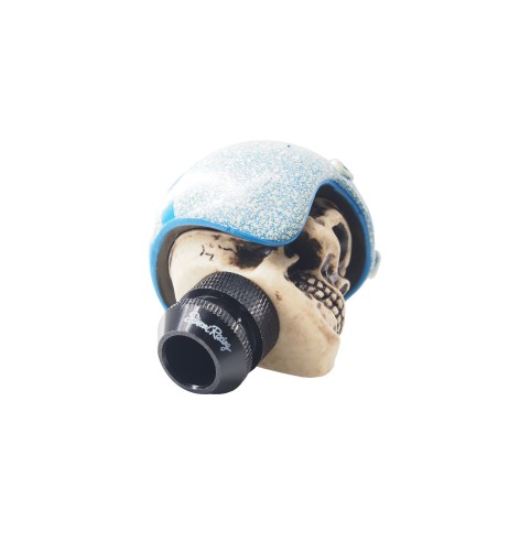 Pomello cambio universale Simoni Racing Skeletor teschio elmetto blu