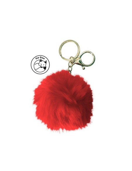 Portachiavi in pelliccia ecologica rossa Simoni Racing SRKR