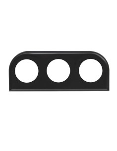 Portastrumenti 2 52mm universale Simoni Racing 3 fori metallo nero 2