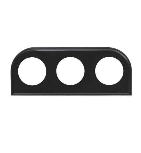 Portastrumenti 2 52mm universale Simoni Racing 3 fori metallo nero