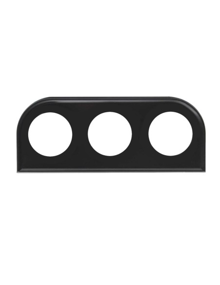 Portastrumenti 2 52mm universale Simoni Racing 3 fori metallo nero