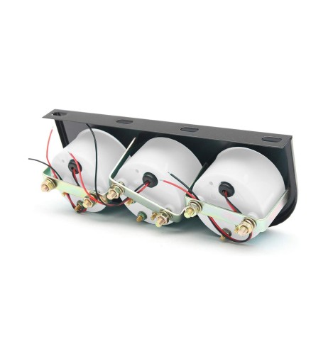 Portastrumenti 2 52mm universale Simoni Racing 3 fori metallo nero