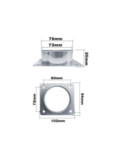 Presa d aria universale 76mm per kit aspirazione aria Simoni Racing 2