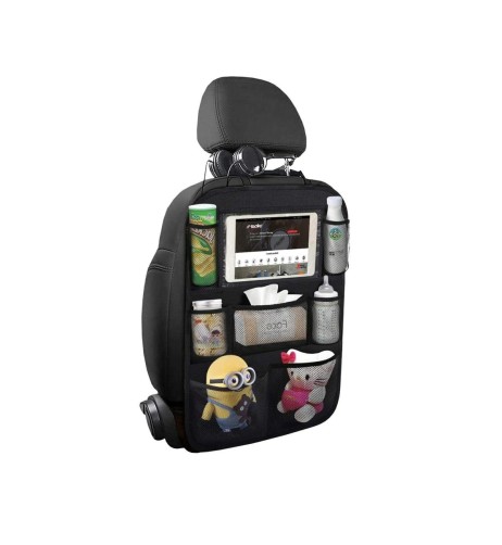 Protezione sedile auto porta tablet organizer 61x41cm con cinghie regolabil