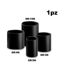 Raccordo dritto in gomma per filtri aria entrata 89mm uscita 89mm