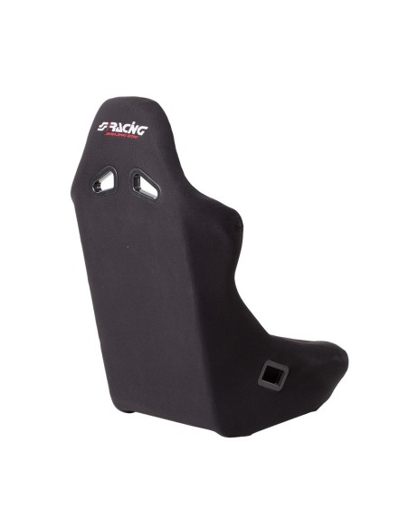 Sedile sportivo non reclinabile Simoni Racing Damon in tessuto nero