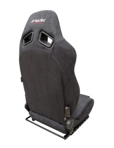Sedile sportivo reclinabile Simoni Racing Charles in velluto nero 2
