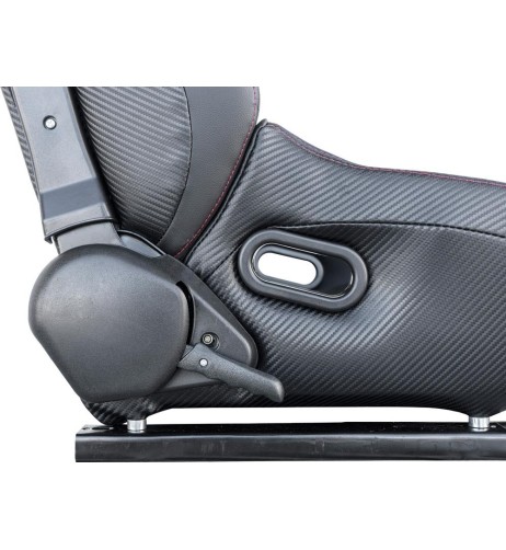 Sedile sportivo reclinabile Simoni Racing Emerson ecopelle