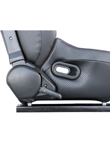 Sedile sportivo reclinabile Simoni Racing Emerson ecopelle
