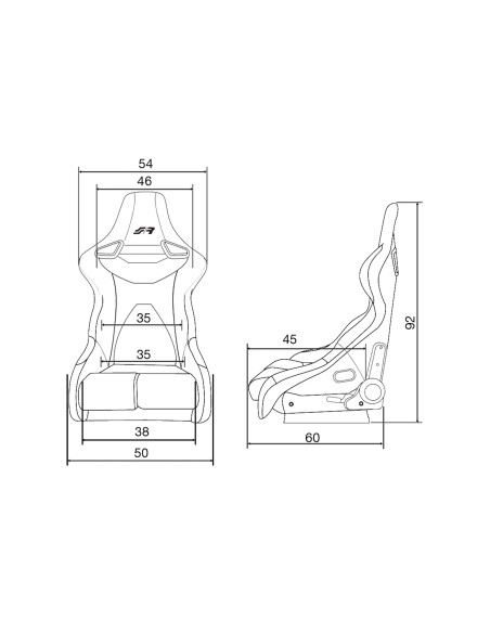 Sedile sportivo reclinabile Simoni Racing Emerson ecopelle