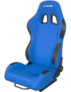 Sedile sportivo reclinabile Simoni Racing Jenson in tessuto jacquard blu