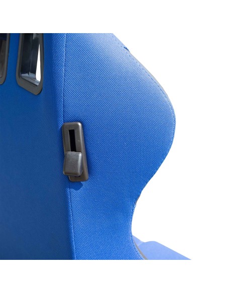 Sedile sportivo reclinabile Simoni Racing Jenson in tessuto jacquard blu