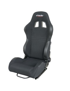 Sedile sportivo reclinabile Simoni Racing Jenson in tessuto jacquard nero