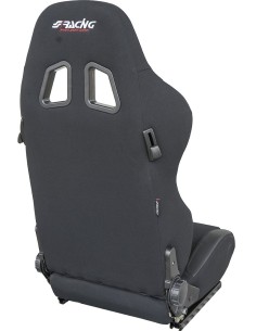 Sedile sportivo reclinabile Simoni Racing Jenson in tessuto jacquard nero 2