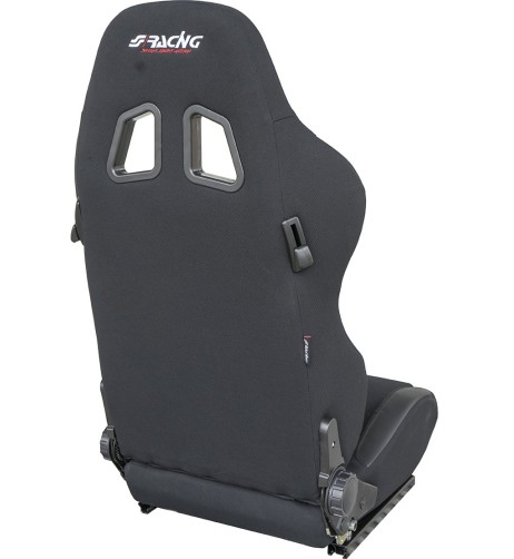 Sedile sportivo reclinabile Simoni Racing Jenson in tessuto jacquard nero
