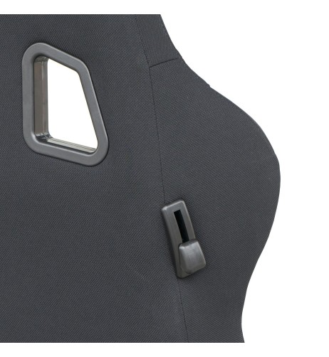 Sedile sportivo reclinabile Simoni Racing Jenson in tessuto jacquard nero