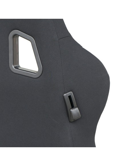 Sedile sportivo reclinabile Simoni Racing Jenson in tessuto jacquard nero