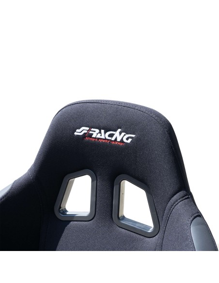 Sedile sportivo reclinabile Simoni Racing Jenson in tessuto jacquard nero