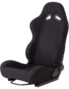 Sedile sportivo reclinabile Simoni Racing Max tessuto nero