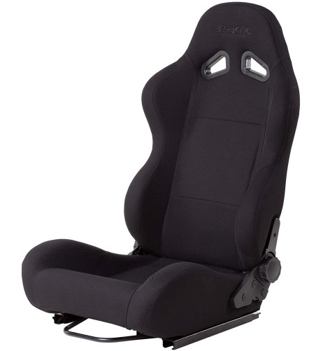 Sedile sportivo reclinabile Simoni Racing Max tessuto nero