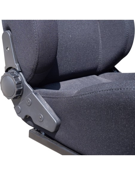 Sedile sportivo reclinabile Simoni Racing Max tessuto nero