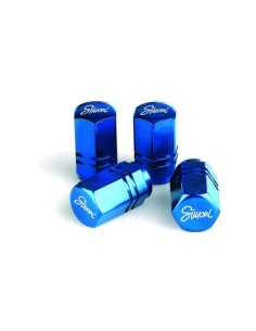 Set 4 cappucci coprivalvola blu ruote auto Simoni Racing CAPS2 B