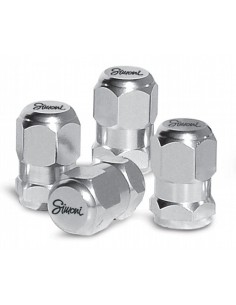 Set 4 cappucci coprivalvola cromati ruote auto Simoni Racing CAPS 5W