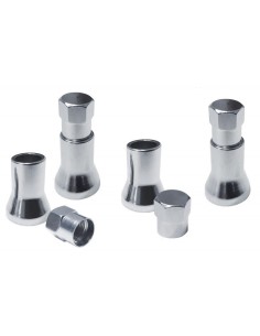 Set 4 cappucci coprivalvola ruote Simoni Racing Chrome