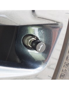 Set 4 cappucci coprivalvola ruote auto zigrinati Simoni Racing CAPS 9N 2