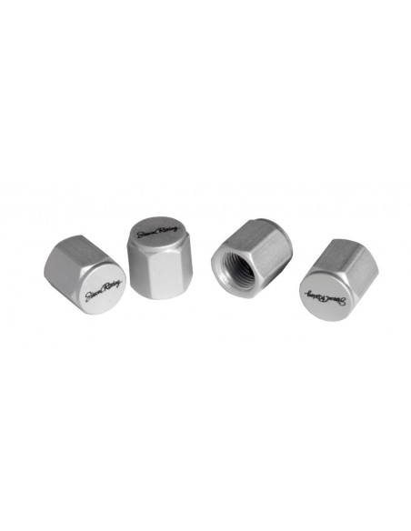 Set 4 tappi coprivalvola cappucci Simoni Racing Arcade white