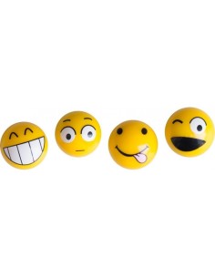 Set 4 tappi coprivalvola cappucci Simoni Racing Emoticons mix