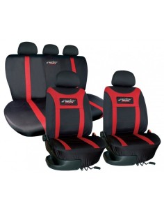 Set completo coprisedili universali Simoni Racing Type H tessuto rosso