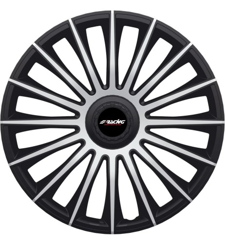 Set copricerchi universali Simoni Racing Austin Silver Black 15 