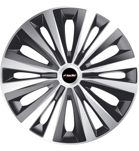 Set copricerchi universali Simoni Racing Multi Silver Black 14 