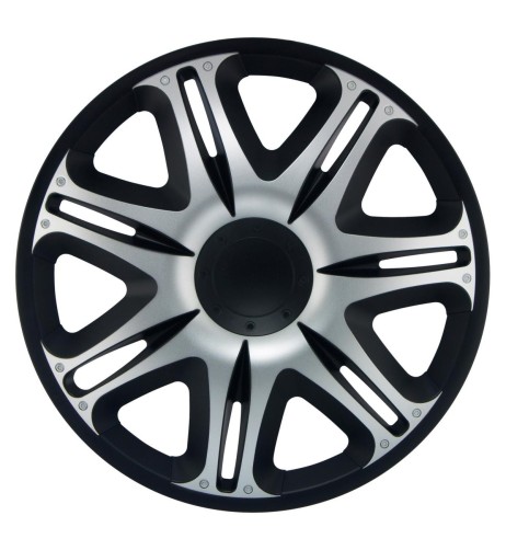 Set copricerchi universali Simoni Racing Nascar Black Silver 14 
