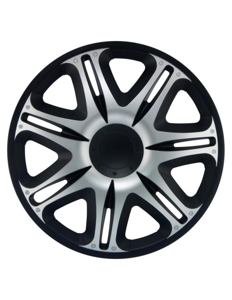 Set copricerchi universali Simoni Racing Nascar Black Silver 15 