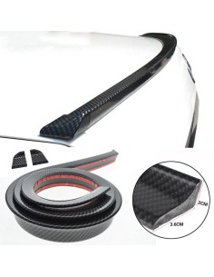 Spoilerino adesivo da baule universale carbon look 140cm
