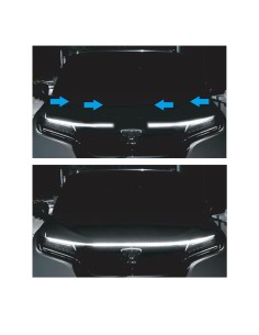 Striscia a led per cofano auto luce diurna sequenziale 120cm
