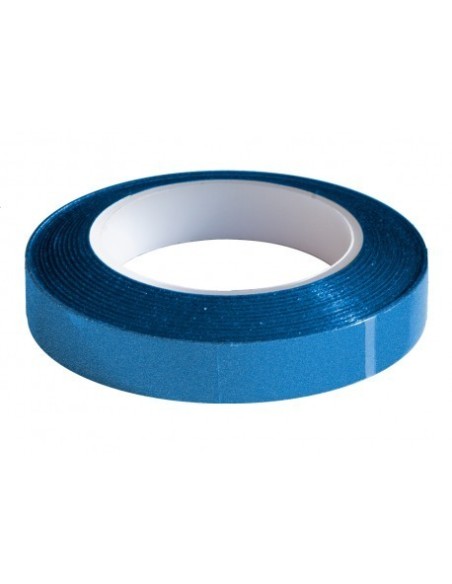 Striscia adesiva riflettente blu per cerchi auto moto