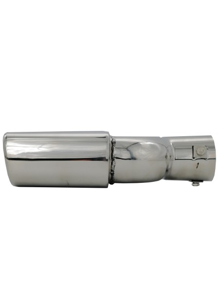 Terminale scarico universale inox quadrato doppio 33 63mm TRX 101