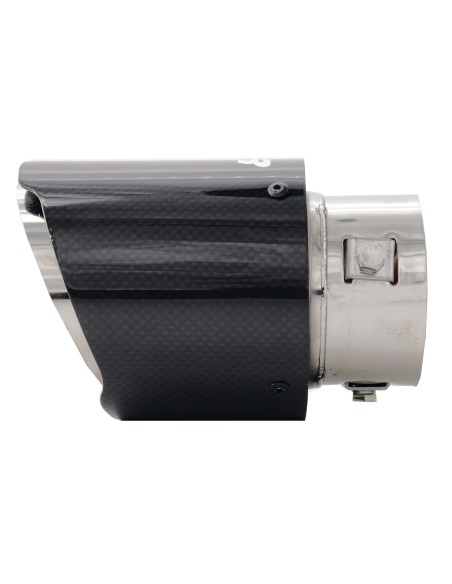 Terminale scarico universale carbonio singolo 60 63mm TRX 96C