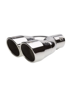 Terminale scarico universale inox doppio 34 57mm TRX 59